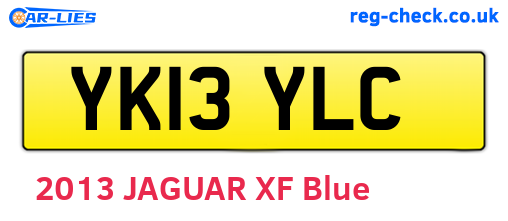 YK13YLC are the vehicle registration plates.