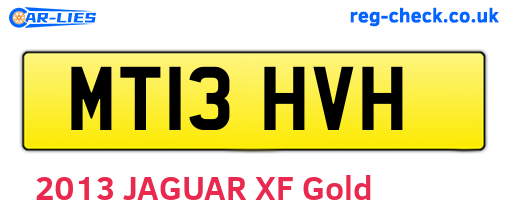 MT13HVH are the vehicle registration plates.