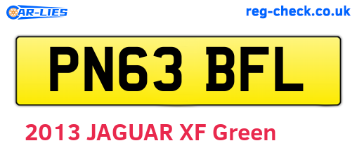 PN63BFL are the vehicle registration plates.