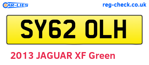 SY62OLH are the vehicle registration plates.