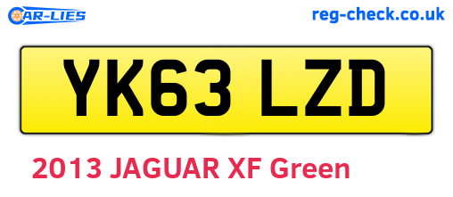 YK63LZD are the vehicle registration plates.
