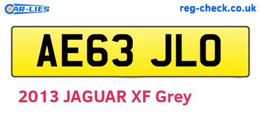 AE63JLO are the vehicle registration plates.