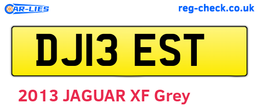 DJ13EST are the vehicle registration plates.