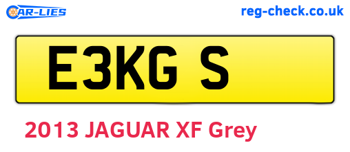 E3KGS are the vehicle registration plates.