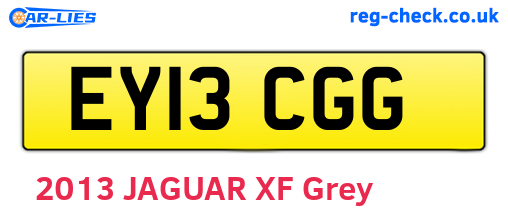 EY13CGG are the vehicle registration plates.