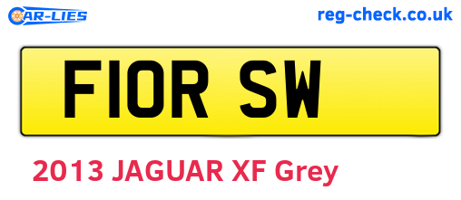 F10RSW are the vehicle registration plates.