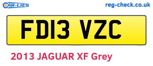 FD13VZC are the vehicle registration plates.