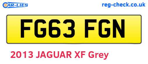 FG63FGN are the vehicle registration plates.