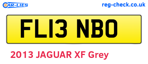 FL13NBO are the vehicle registration plates.