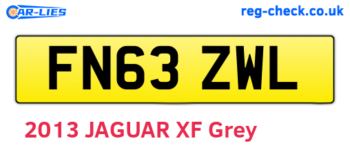 FN63ZWL are the vehicle registration plates.
