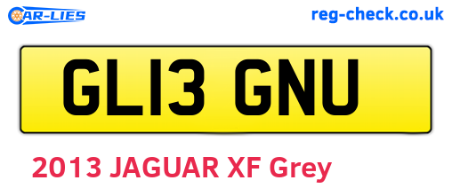 GL13GNU are the vehicle registration plates.