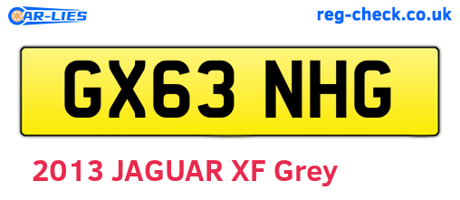 GX63NHG are the vehicle registration plates.