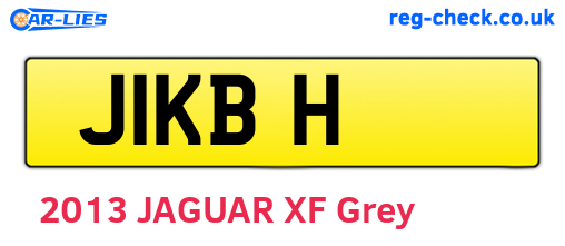 J1KBH are the vehicle registration plates.