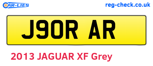 J90RAR are the vehicle registration plates.