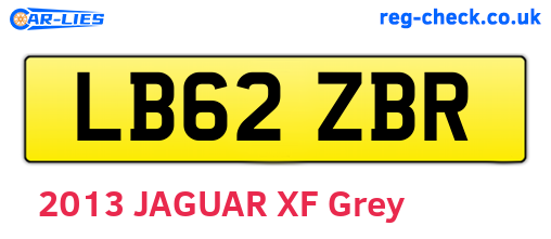 LB62ZBR are the vehicle registration plates.
