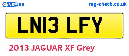 LN13LFY are the vehicle registration plates.