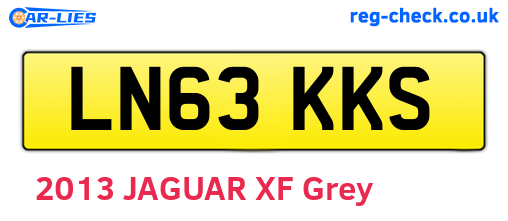 LN63KKS are the vehicle registration plates.