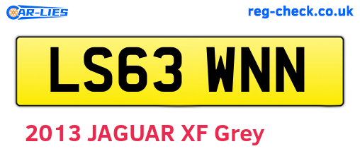 LS63WNN are the vehicle registration plates.