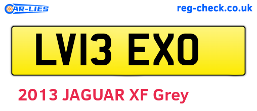 LV13EXO are the vehicle registration plates.