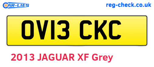 OV13CKC are the vehicle registration plates.