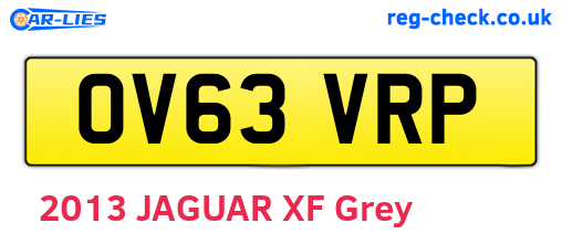 OV63VRP are the vehicle registration plates.