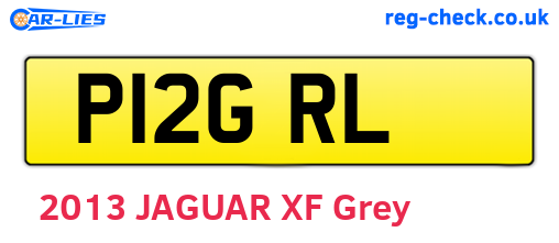 P12GRL are the vehicle registration plates.