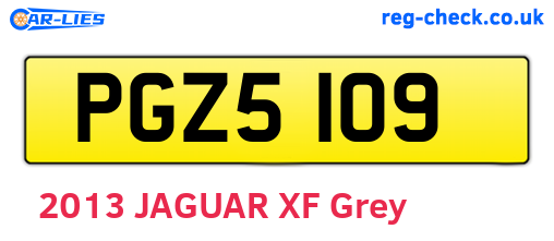 PGZ5109 are the vehicle registration plates.
