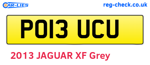 PO13UCU are the vehicle registration plates.