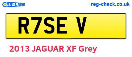 R7SEV are the vehicle registration plates.