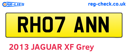 RH07ANN are the vehicle registration plates.