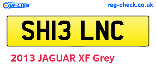 SH13LNC are the vehicle registration plates.