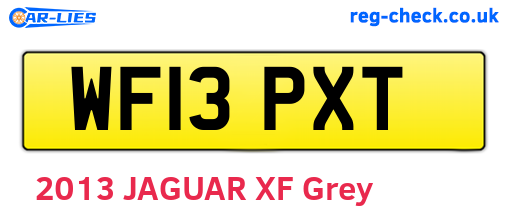 WF13PXT are the vehicle registration plates.