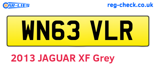 WN63VLR are the vehicle registration plates.