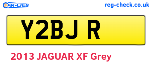 Y2BJR are the vehicle registration plates.