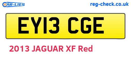 EY13CGE are the vehicle registration plates.