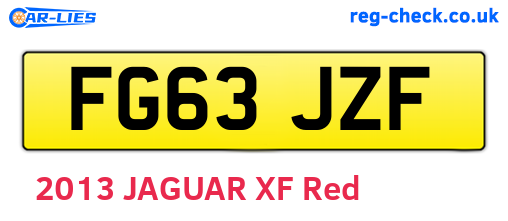 FG63JZF are the vehicle registration plates.