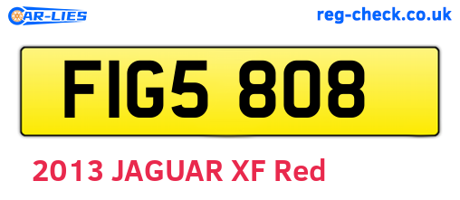 FIG5808 are the vehicle registration plates.