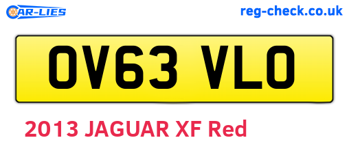 OV63VLO are the vehicle registration plates.