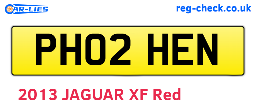 PH02HEN are the vehicle registration plates.