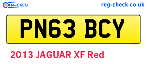 PN63BCY are the vehicle registration plates.