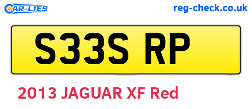S33SRP are the vehicle registration plates.