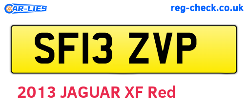 SF13ZVP are the vehicle registration plates.