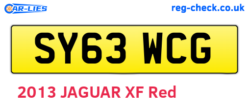 SY63WCG are the vehicle registration plates.