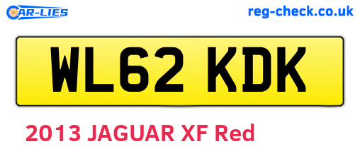 WL62KDK are the vehicle registration plates.