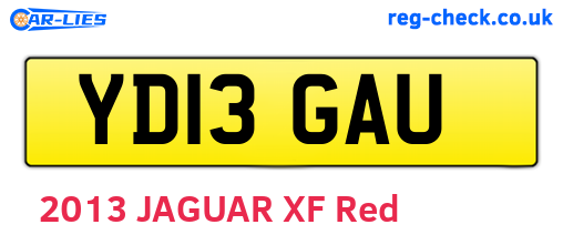 YD13GAU are the vehicle registration plates.
