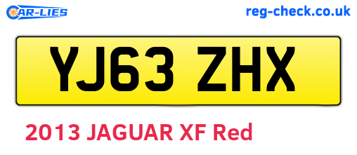 YJ63ZHX are the vehicle registration plates.