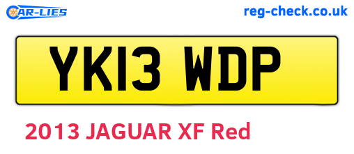 YK13WDP are the vehicle registration plates.