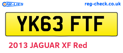 YK63FTF are the vehicle registration plates.