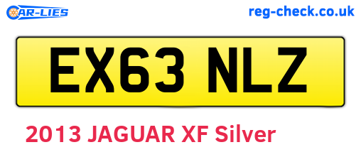 EX63NLZ are the vehicle registration plates.