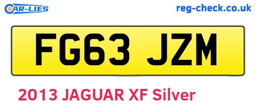 FG63JZM are the vehicle registration plates.